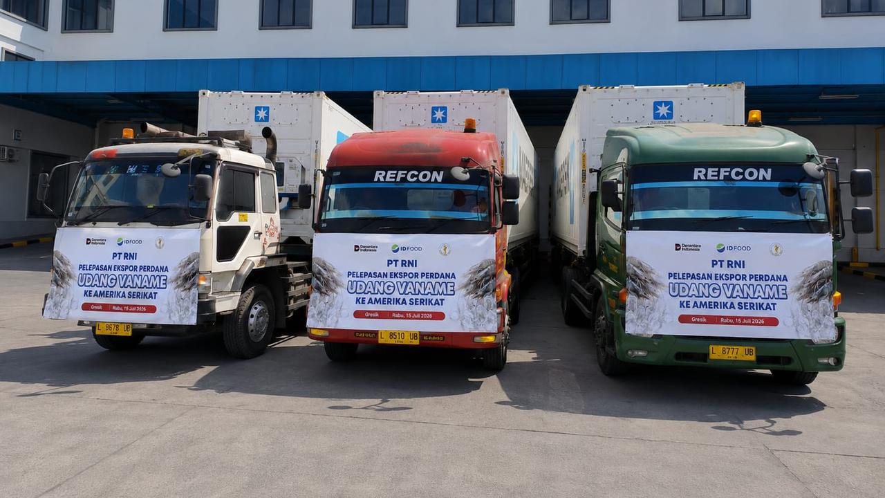 ID FOOD Ekspor Perdana Udang Vaname ke Amerika Serikat