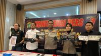 Polres Metro Jakarta Utara membongkar kasus pencurian sepeda motor (curanmor) lintas Jakarta dan Jambi. (Foto: Antara)