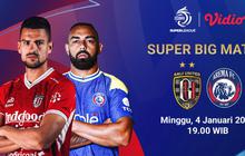 Saksikan Live Streaming BRI Super League Pekan ke-16: Bali United vs Arema FC, Tayang di Vidio