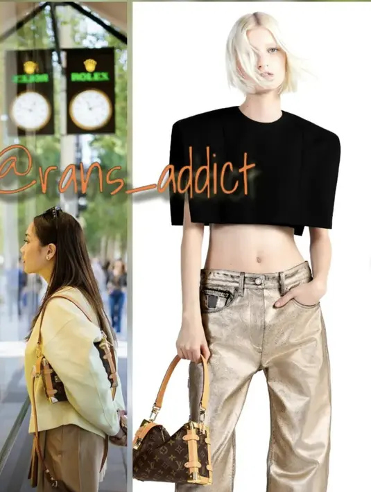 Tampil dengan Louis Vuitton Side Trunk Rp. 61.000.000, terlihat minimalis namun penuh pernyataan. [Foto: Instagram/ @Rams-addict]