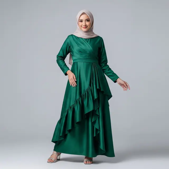 Gamis Rempel Asimetris