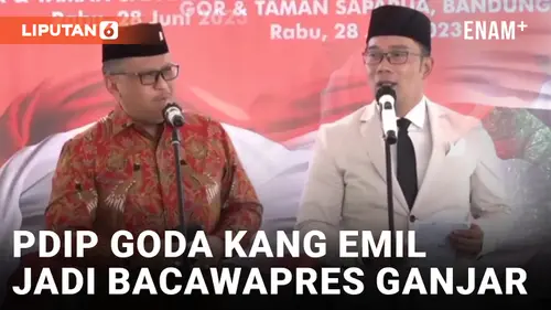 VIDEO: Gunakan Pantun, Hasto Kristiyanto Goda Ridwan Kamil Jadi Bacawapres Ganjar Pranowo
