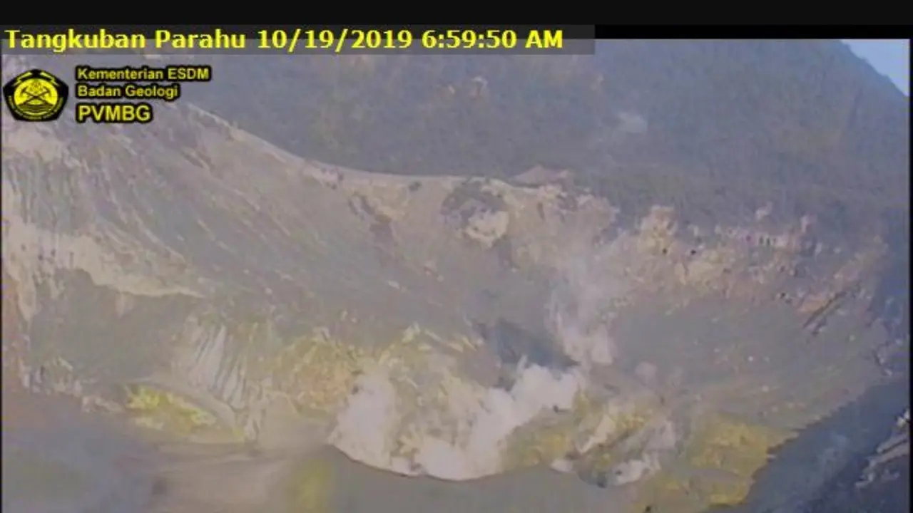 Gempa Hembusan Terjadi di Tangkuban Parahu