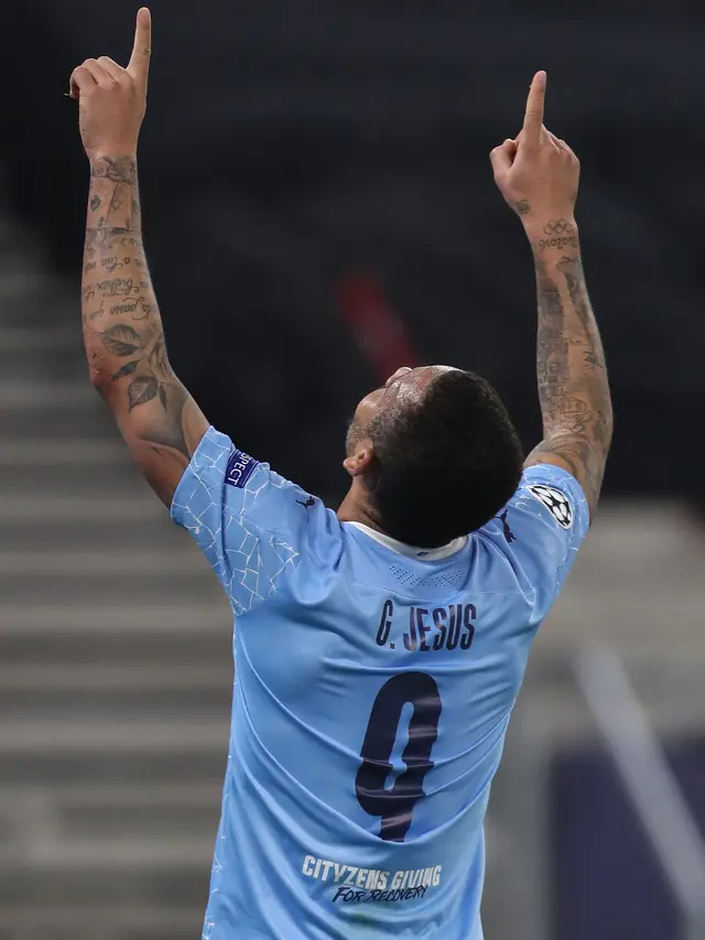 Pemain Manchester City Gabriel Jesus