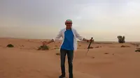 Intip Keseruan Mischa Chandrawinata Jelajahi Desert Safari Dubai