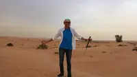 Intip Keseruan Mischa Chandrawinata Jelajahi Gurun Pasir di Dubai