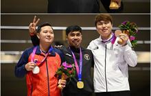 FOTO: Momen Tim Menembak Putra Indonesia Raih Medali Emas dan Perunggu di Asian Games ke-19 Hangzhou