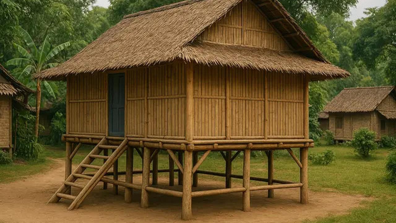 9 Inspirasi Desain Rumah Panggung Klasik Berdinding Anyaman Bambu dengan Sentuhan Islami, Bikin Betah dan Nyaman