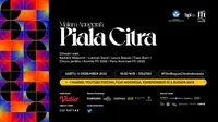 Malam anugerah Piala Citra 2020, Sabtu (5/12/2020) pukul 19.00 WIB dapat disaksikan melalui platform streaming Vidio. (Dok. Vidio)