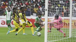 Dalam laga di Stadion Nasional Abuja, Rabu (30/3/2022) dini hari WIB, Nigeria yang bertindak sebagai tuan rumah membutuhkan kemenangan minimal 1-0 atas Ghana, setelah di leg pertama laga berkesudahan 0-0. (AP/Sunday Alamba)
