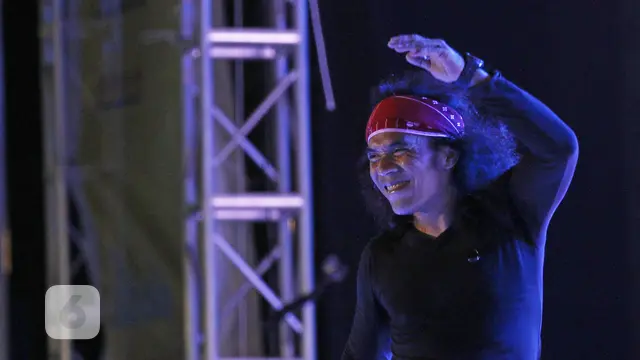 Konser perayaan hari ulang tahun ke-34 Slank di Jakarta, Selasa (26/12/2017).