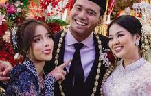 Potret Cantik Fuji di Pernikahan Frans Faisal, Bikin Pangling Tampil Anggun Berkebaya Biru & Rambut Disanggul