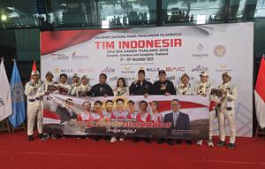 Kepulangan pembalap sepeda Ayustina Delia dari SEA Games 2025 (Liputan6.com/Thomas)