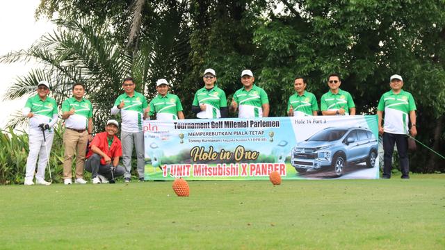 Tommy Kurniawan di ajang Turnamen Golf Milenial Parlemen