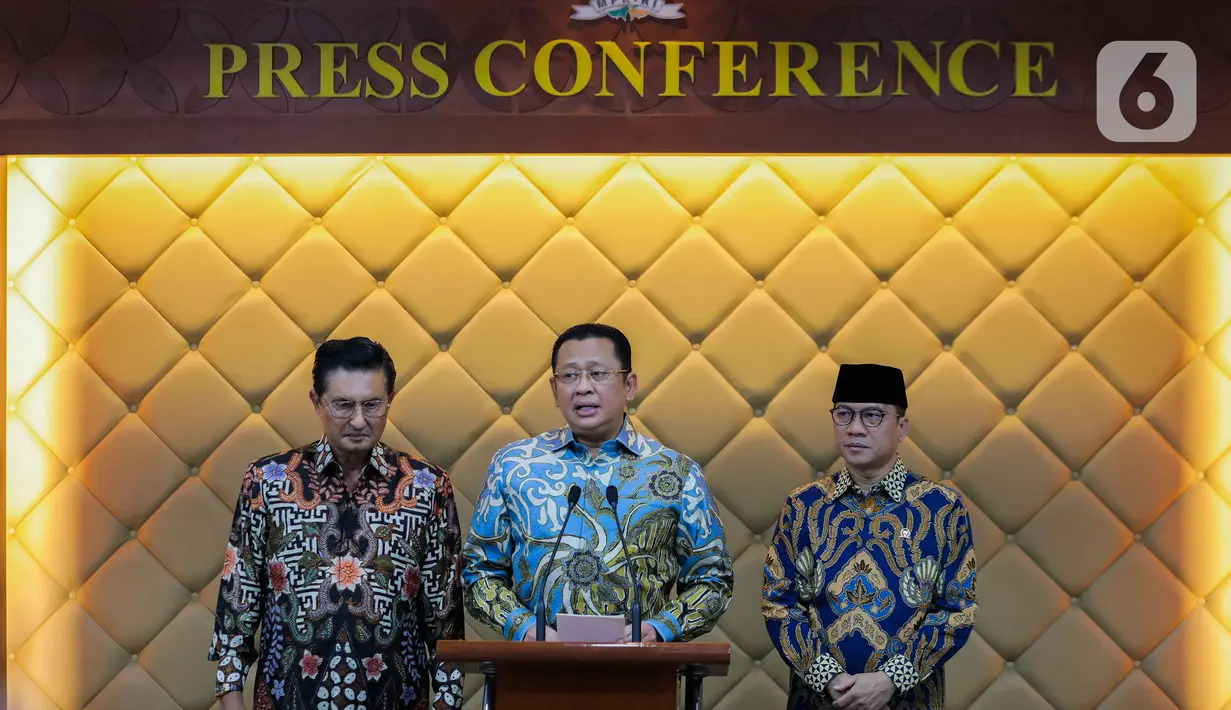Agenda pokok sidang tahunan MPR dan sidang bersama DPR/DPD Tahun 2023 adalah pidato presiden Republik Indonesia tentang penyampaian laporan kinerja lembaga-lembaga negara dan sekaligus pidato kenegaraan dalam rangka HUT kemerdekaan ke-78 Republik Indonesia. (Liputan6.com/Faizal Fanani)