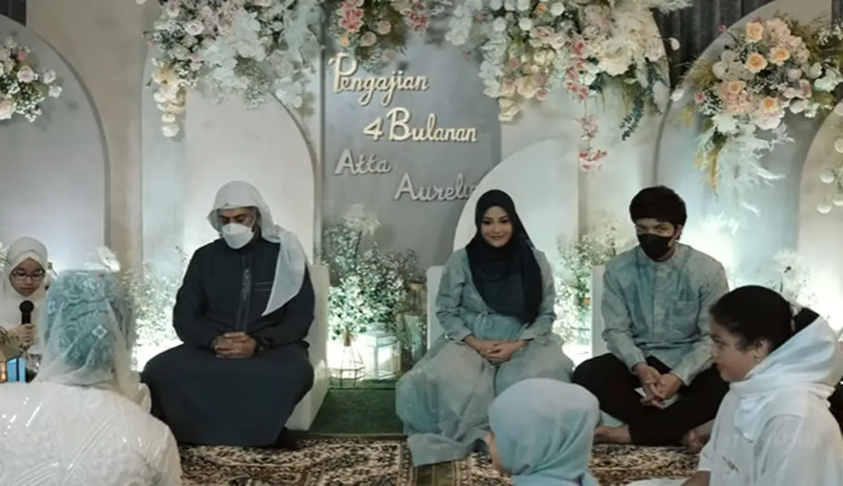 Pengajian 4 Bulanan Aurel Hermansyah (Youtube/AH)