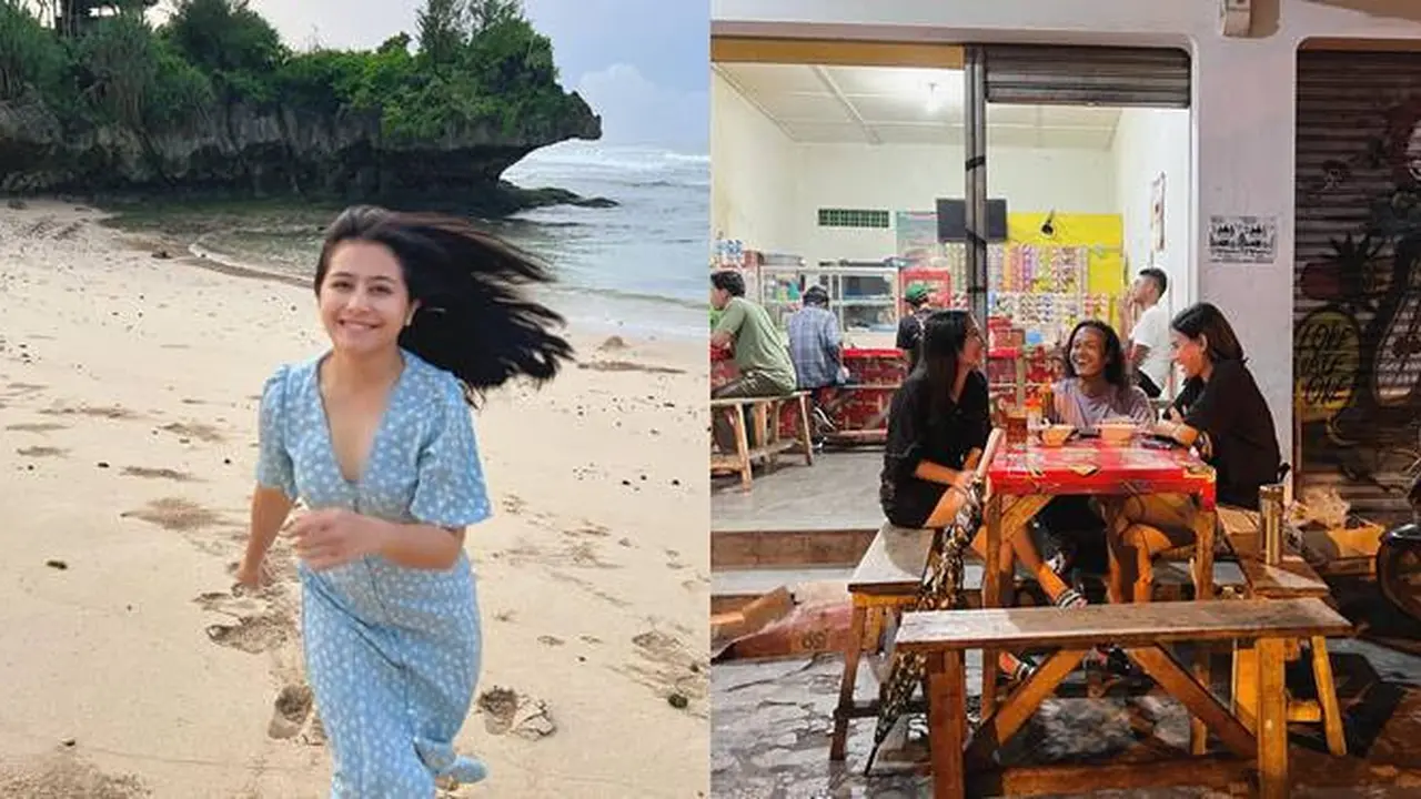 6 Potret Prilly Latuconsina di Jogja, Seru Main ke Pantai Hingga di Warung Kopi