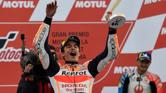 Pembalap Repsol Honda, Marc Marquez.