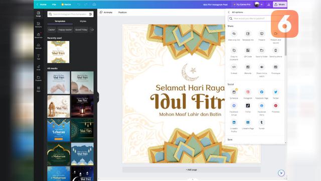 Kartu Ucapan Idul Fitri Online
