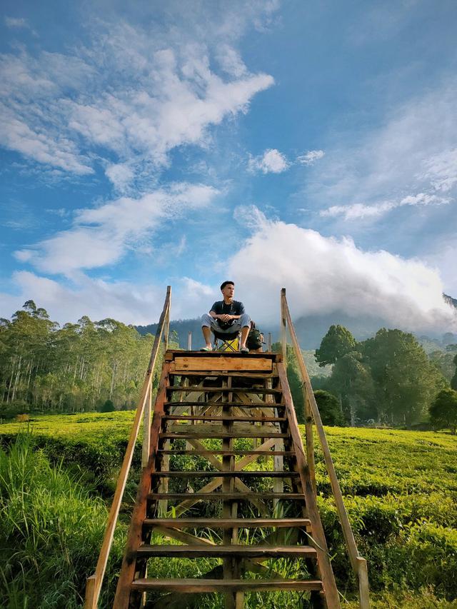 Tempat Kemping di Tengah Kebun Teh Pangalengan Bandung, Ramai Pengunjung Walau Belum Rampung