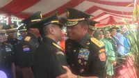 Jenderal TNI Gatot Nurmantyo saat berpamitan