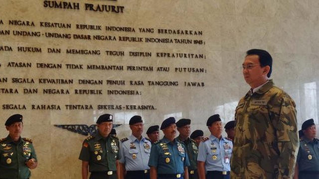 Pesan Ahok di HUT TNI ke-70: TNI jangan sakiti rakyat!