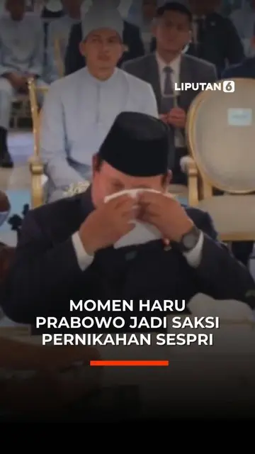 Momen Haru Prabowo Jadi Saksi Pernikahan Sespri
