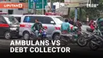 Viral! Debt Collector Tarik Mobil Ambulance di Depok
