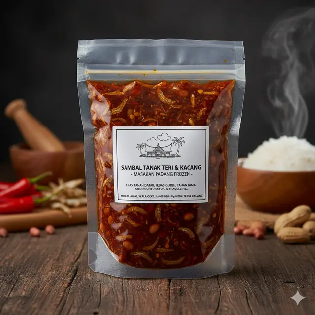 Sambal Tanak Teri & Kacang (Foto: AI)