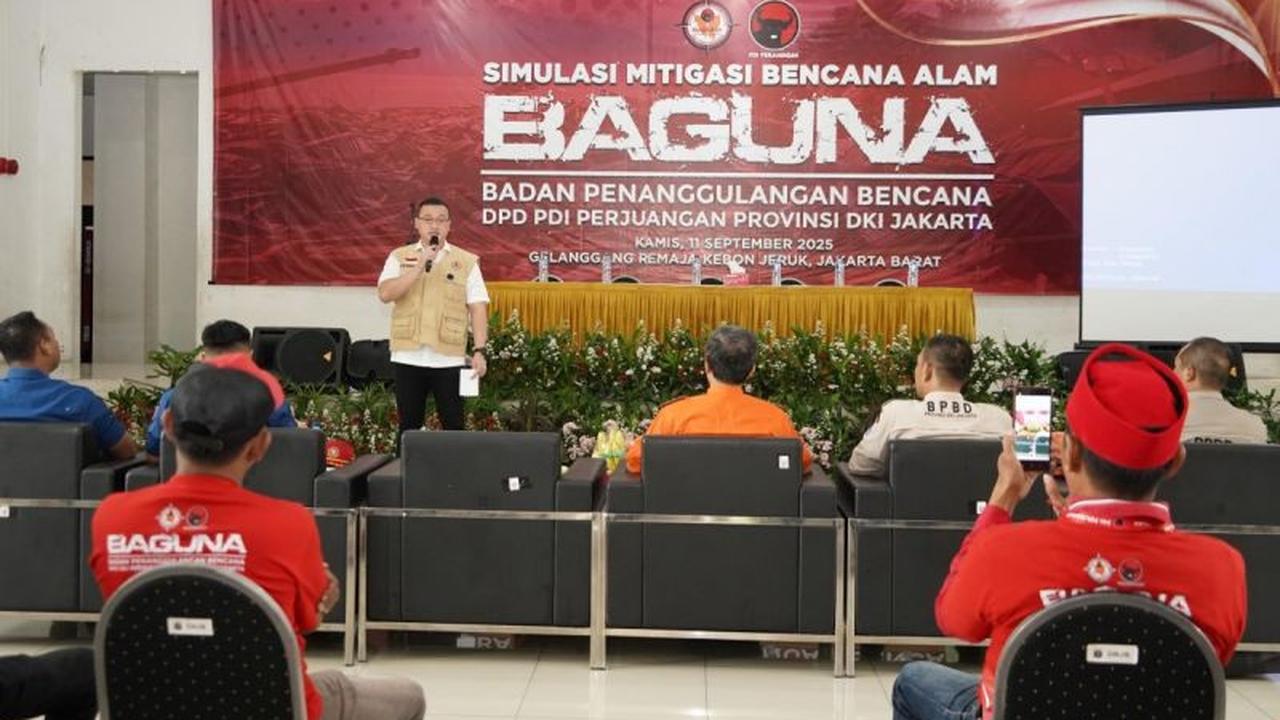 Tahukah Anda, Kesiapsiagaan Dimulai dari Simulasi? Baguna PDIP DKI Gelar Simulasi Mitigasi Bencana Alam di Jakarta