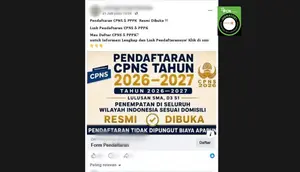 Cek Fakta: Tidak Benar Tautan Pendaftaran CPNS dan PPPK 2026