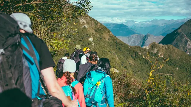 Contoh ilustrasi trekking