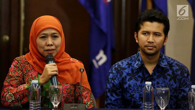 FOTO: Resmi Diusung Partai NasDem, Khofifah dan Emil Senyum Semringah