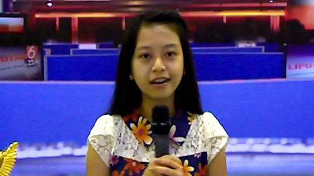 Trisa Aprilia Peserta Presenter Liputan6 di Indonesia Broadcaster Expo 2013