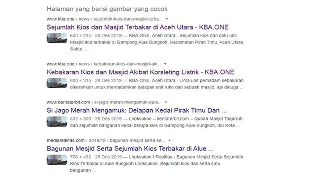 Gambar Tangkapan Layar Penelusuran Foto dengan Google Reverse Image.