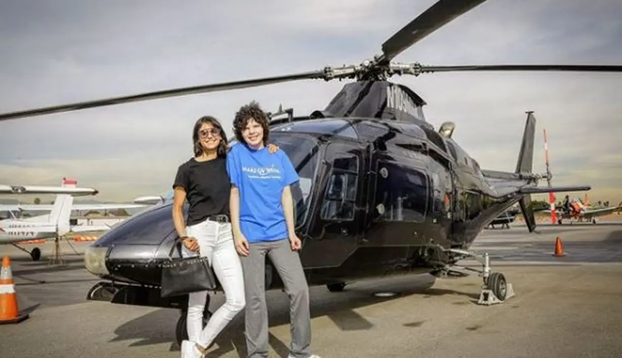 Hanah sendiri adalah seorang pasien kanker dari Kanada. Ia ingin sekali melihat Los Angeles. (instagram/nina)