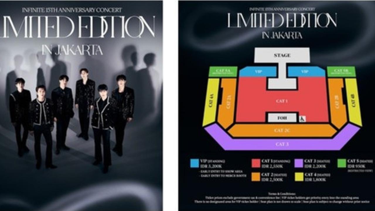 INFINITE akan menggelar konser spesial di Jakarta dengan tema "Edisi Terbatas Ulang Tahun ke-15".