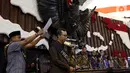 Geladi kotor pelantikan Presiden dan Wakil Presiden terpilih Joko Widodo dan Ma'ruf Amin di Kompleks Parlemen, Senayan, Jakarta Jumat (18/10/2019). Geladi kotor digelar untuk mempersiapkan acara pelantikan pada 20 Oktober 2019. (Liputan6.com/JohanTallo)