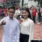 Ketua Umum Partai Solidaritas Indonesia atau Ketum PSI Kaesang Pangarep didampingi istrinya, Erina Sofia Gudono menunaikan hak pilihnya di TPS 63, Apartemen Taman Rasuna, Kuningan, Jakarta Selatan (Jaksel) pada Rabu (14/2/2024).