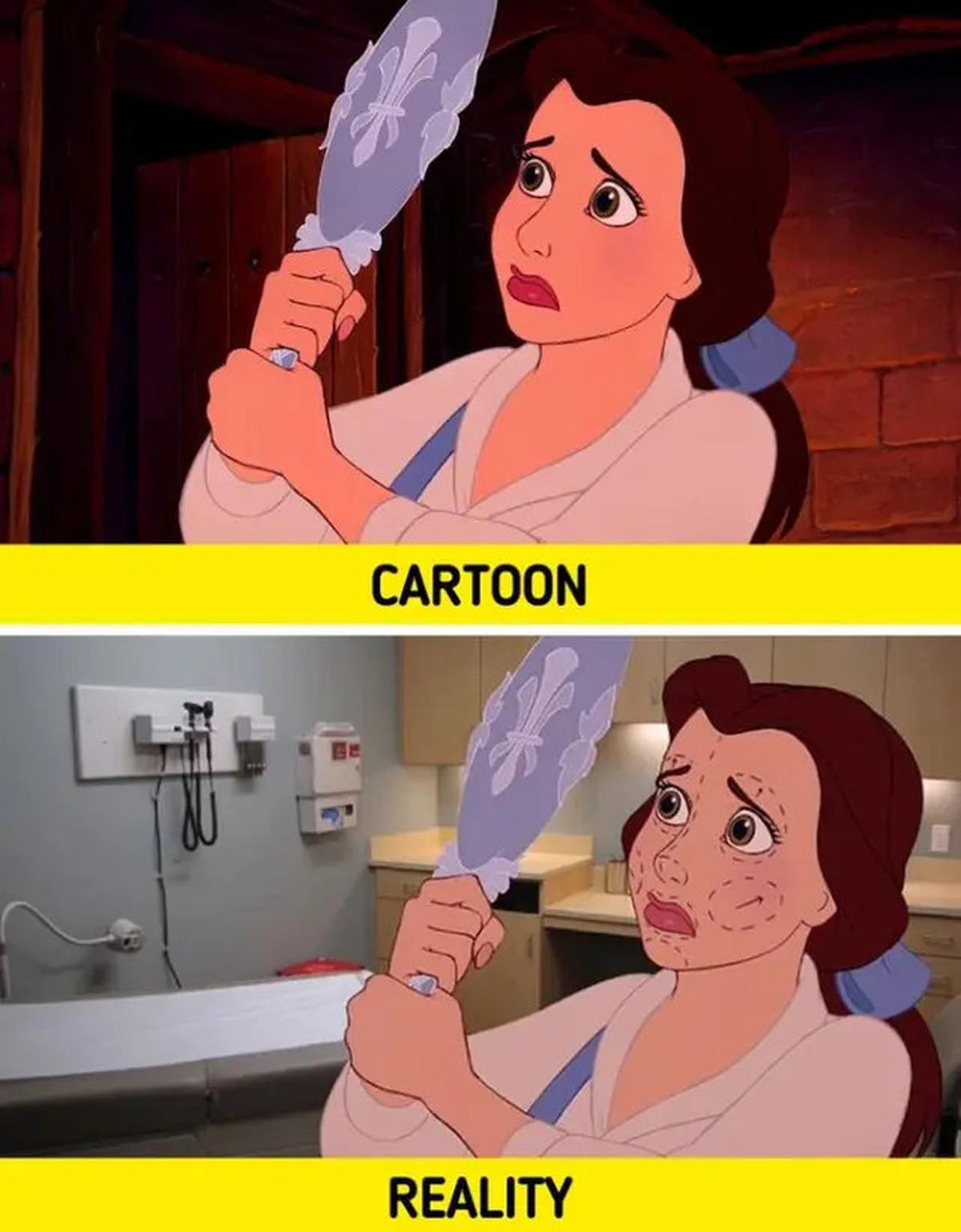 6 Potret Karakter Disney Jika Masuk ke Dunia Nyata Penuh Polusi, Bakal Ikut Pusing