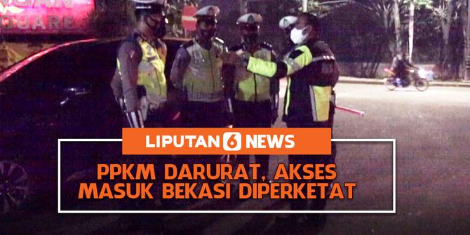 VIDEO: PPKM Darurat, Akses Masuk Kabupaten Bekasi Diperketat
