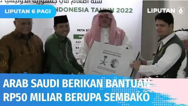Menyambut Bulan Suci Ramadan, Pemerintah Arab Saudi memberikan bantuan kepada Indonesia senilai Rp 50 miliar berupa sembako untuk disebar di empat provinsi, yaitu Aceh, DKI Jakarta, Banten, dan Jawa Barat.