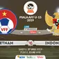 Piala AFF U-15 2019: Vietnam vs Indonesia. (Bola.com/Dody Iryawan)