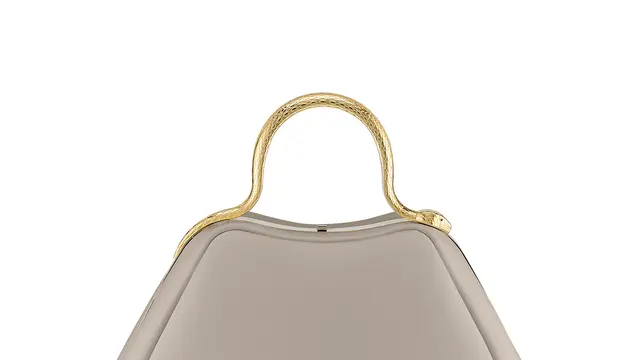 Serpentine Top Handle Bag