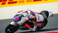 Veda Ega Pratama sempat berada di P26 saat sesi latihan bebas pertama Moto3 Hungaria 2026 sebelum memperbaikinya jadi P2 di sesi practice. (Dok. Honda Team Asia)