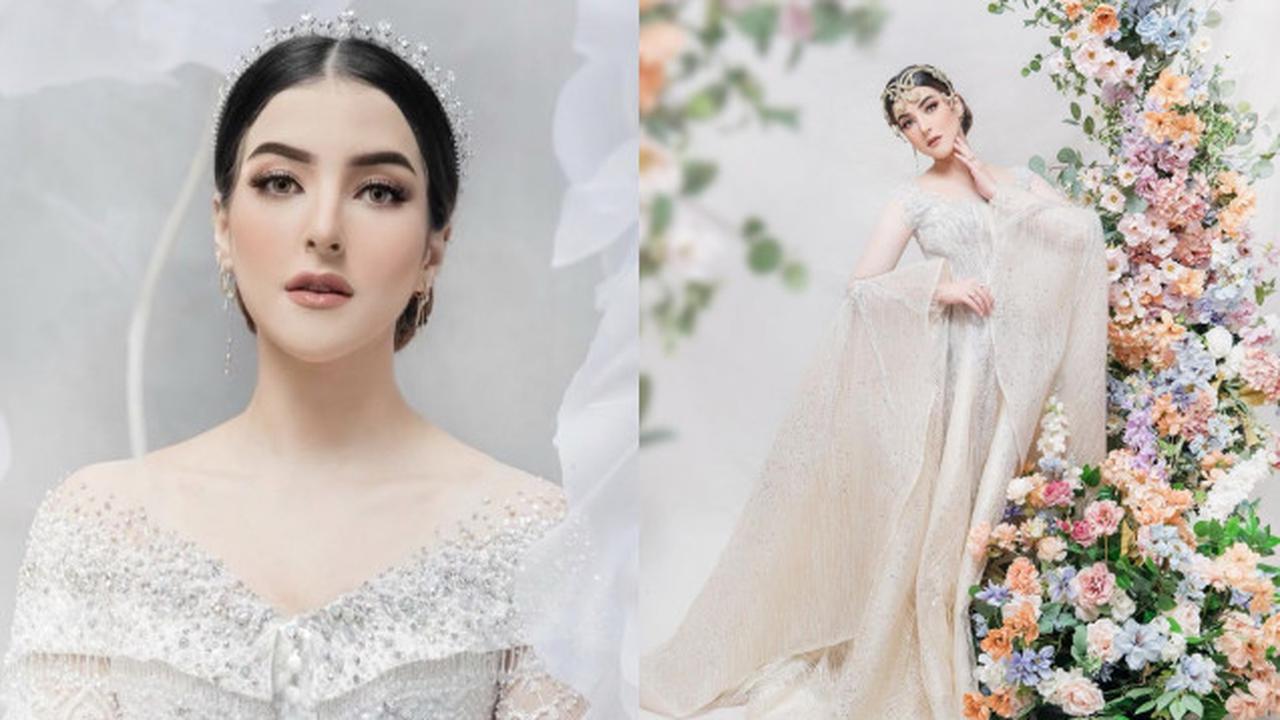 Potret Tasya Farasya Kenakan Busana Pengantin Bernuansa Putih