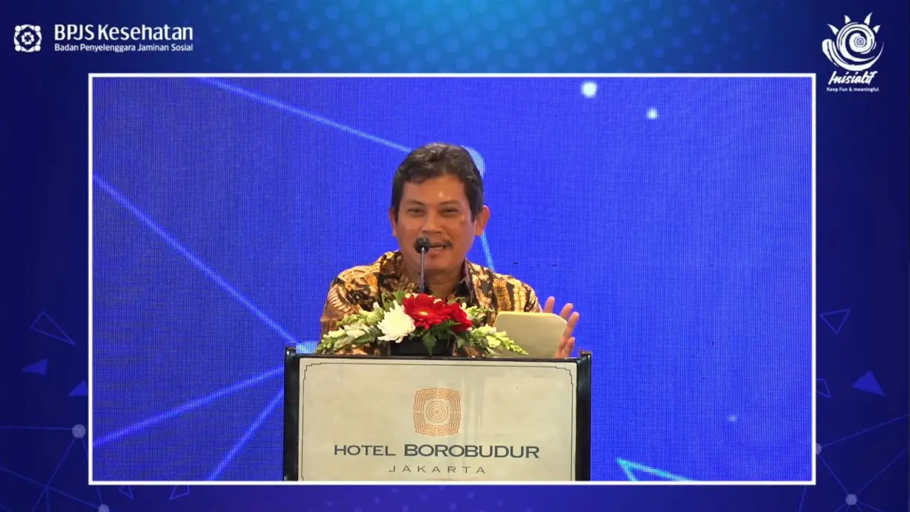 Direktur Utama BPJS Kesehatan Ali Ghufron Mukti dalam Diskusi Publik dengan tema “Outlook JKN : Satu Dekade Jaminan Kesehatan Nasional, Sudahkah Sesuai Harapan?”, Senin (30/1/2023).
