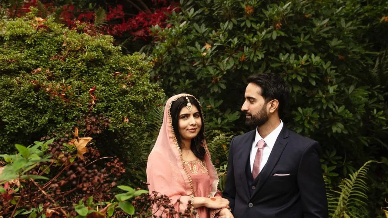 Aktivis pendidikan Pakistan Malala Yousafza yang pernah ditembak Taliban mengumumkan telah menikah. (Twitter @Malala)