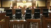 Ketua DPR Setya Novanto saat bersaksi dalam sidang kasus e-KTP, Jumat (3/11/2017). (Liputan6.com/Fachrur Rozie)