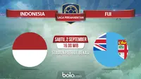 Laga persahabatan Indonesia vs Fiji, Sabtu (2/9/2017) di Stadion Patriot Chandrabhaga, Bekasi. (Bola.com/Dody Iryawan)